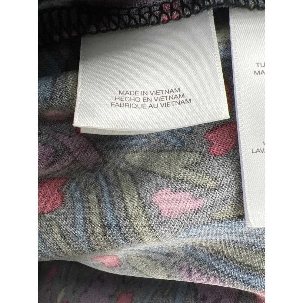 Anne‎ Klein Dress Womens 6 Abstract Print Wrap Surplice Career Quiet Luxury